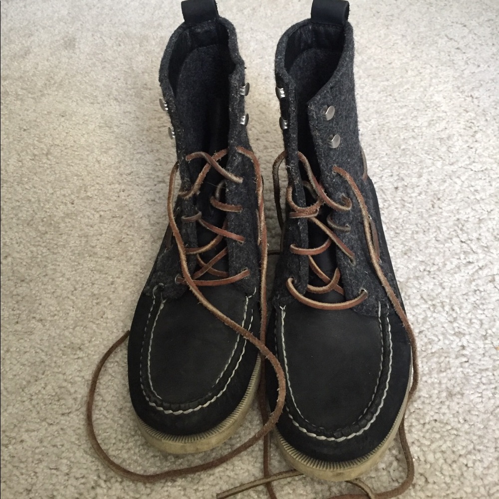 Sperry boots high top boat shoes